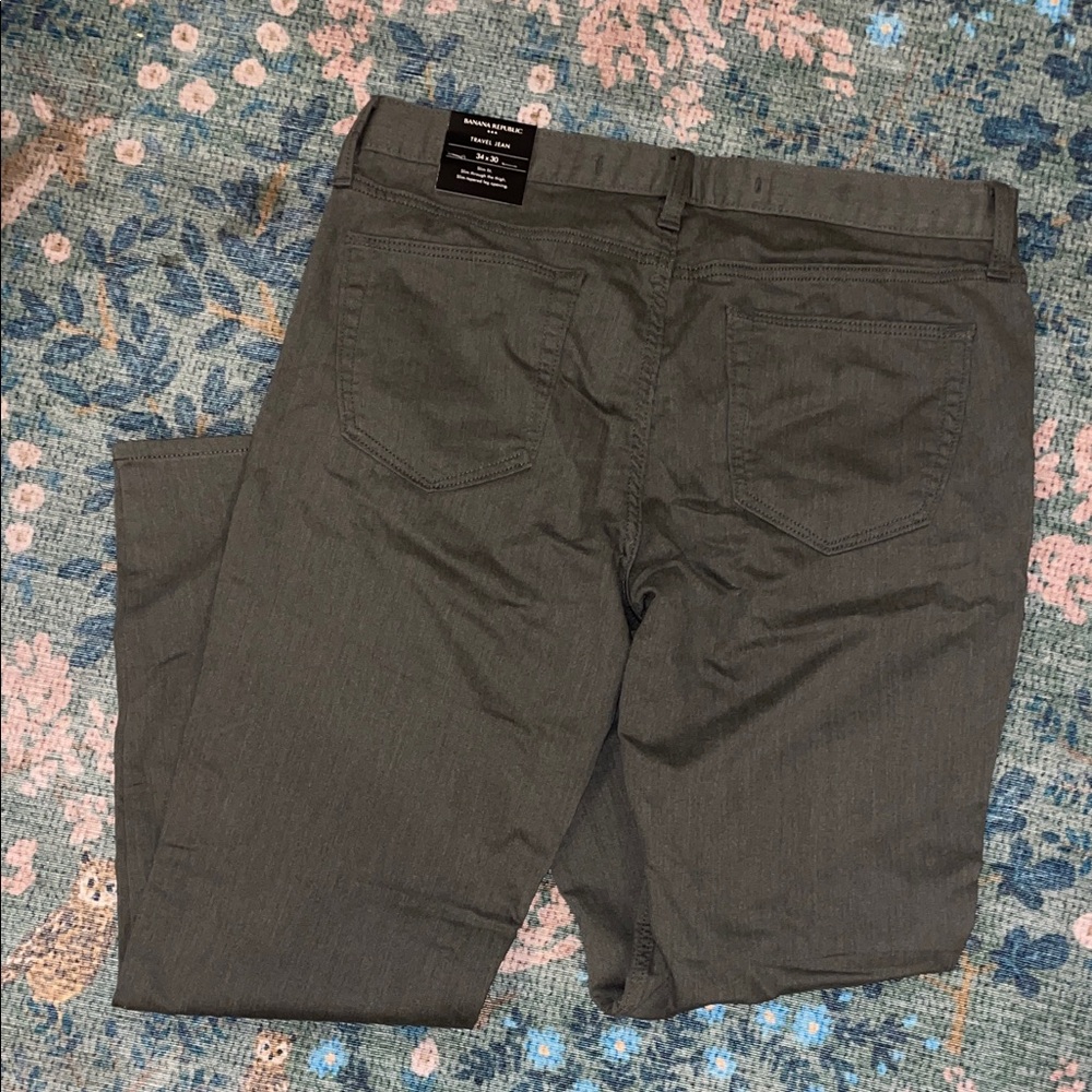 Banana Republic Dark Olive Travel Jean - Picture 6 of 9
